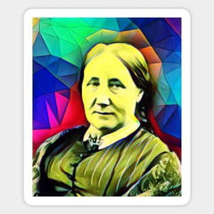 Elizabeth Gaskell Colourful Portrait | Elizabeth Gaskell Artwork 7 Magnet